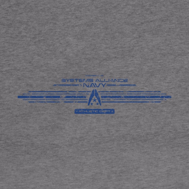 Alliance Navy Athletic Dept. [Blue Distressed] by Karthonic